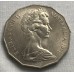 AUSTRALIA 1971 . FIFTY 50 CENTS COIN . COAT OF ARMS